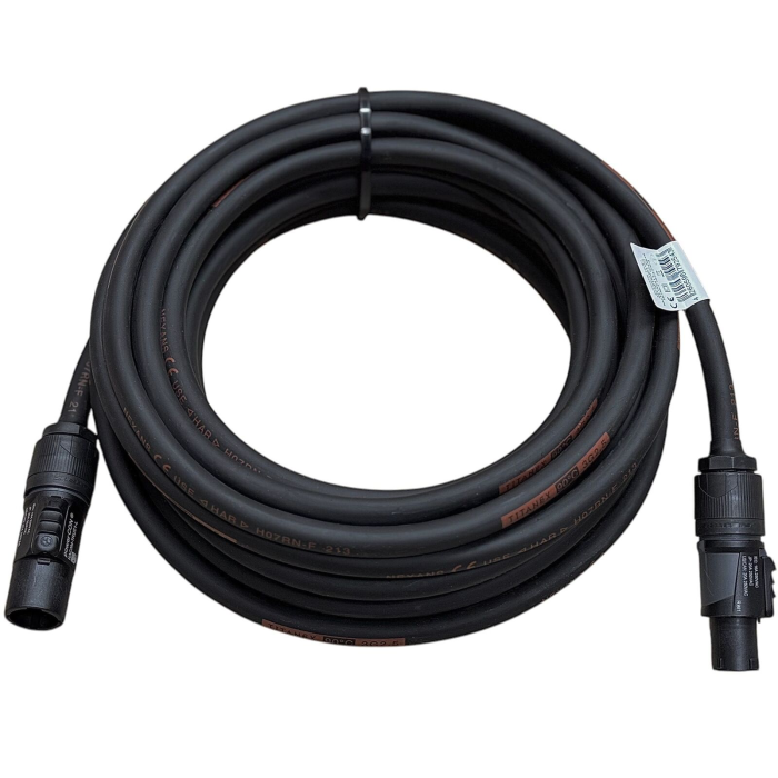 Powercon True1 verlengkabel - 10m
