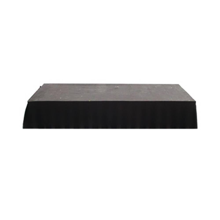 Podiumrok strak 4m x 100cm zwart