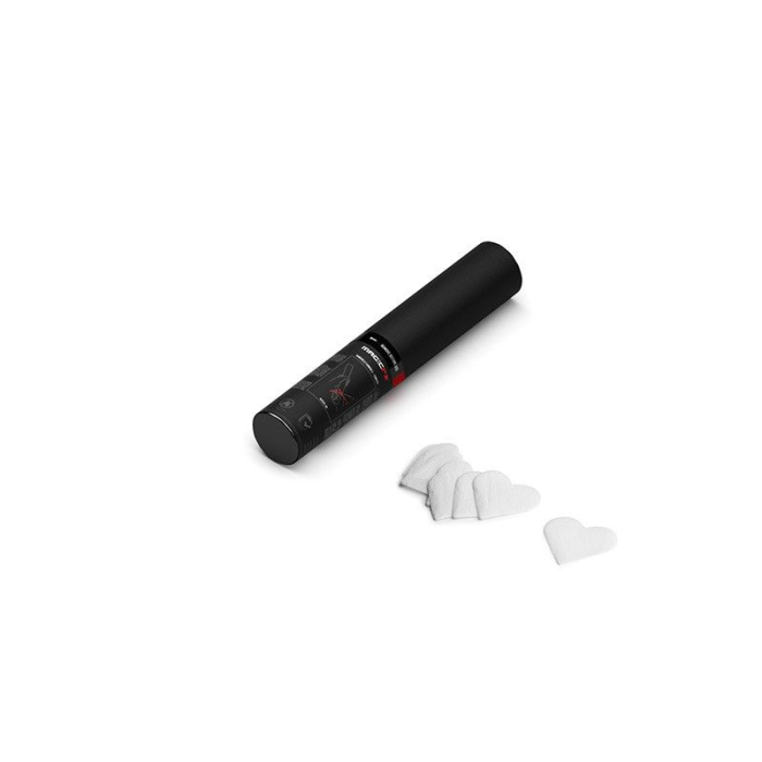 HC01WHH – Confetti hartjes wit papier 28cm HH