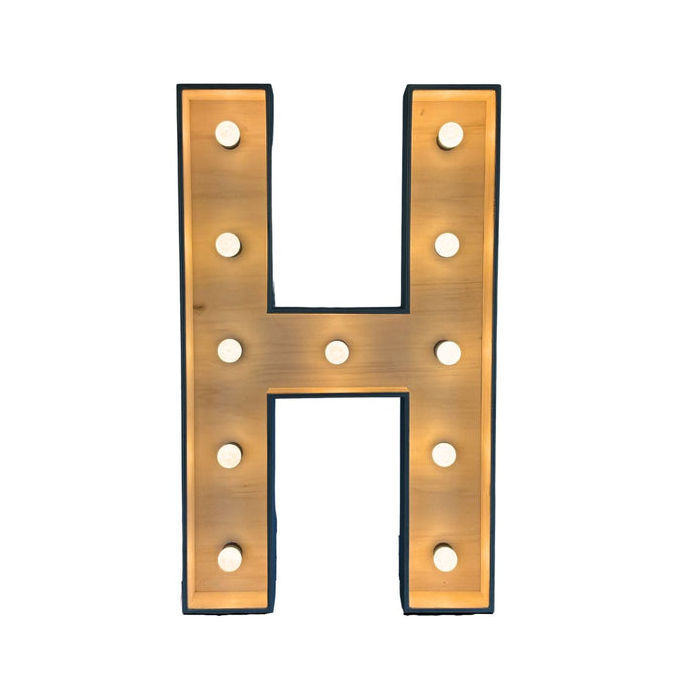Verlichte letter – H