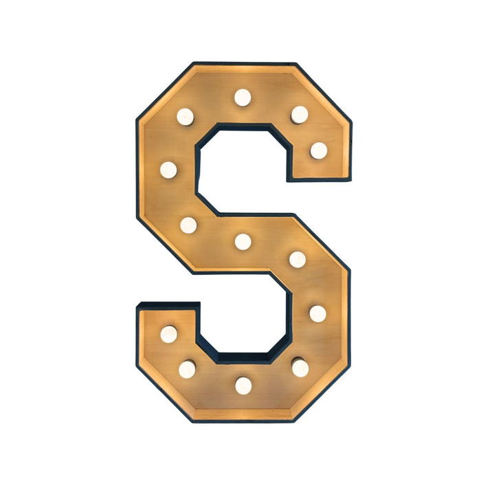 Verlichte letter – S
