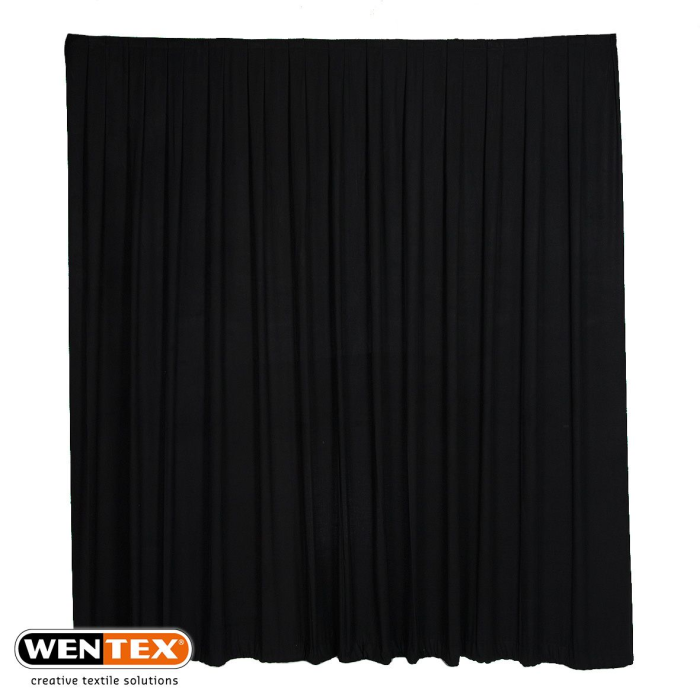 Pipe & Drape - Zwart - per 3 meter