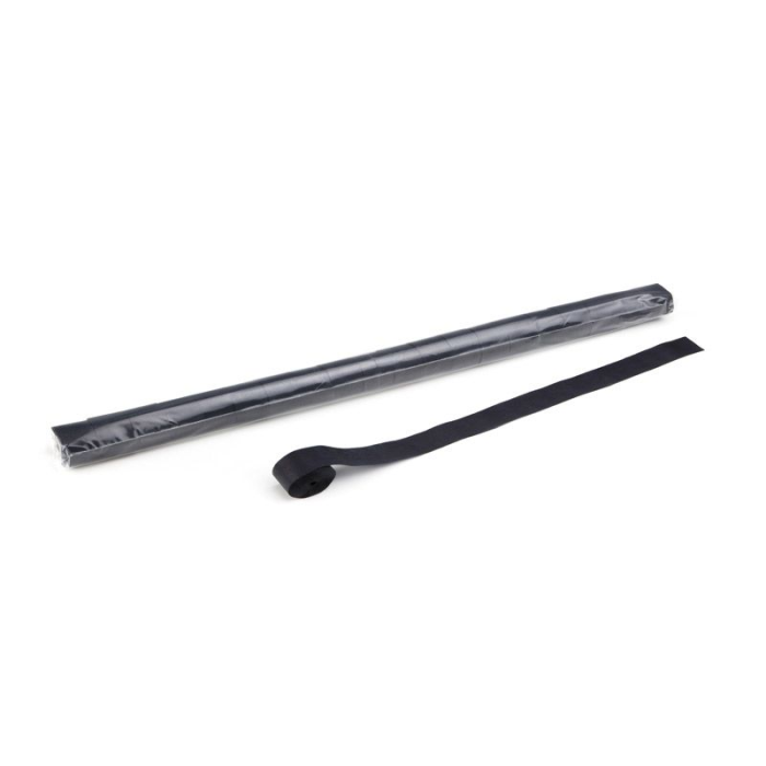 STR09BL – Streamer zwart papier 20m x 25mm