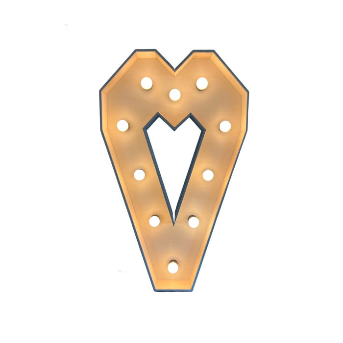 Verlichte cijfer – ❤ (Lichtletter Hart)