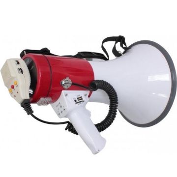 Megafoon 50W - Accu, USB & SD