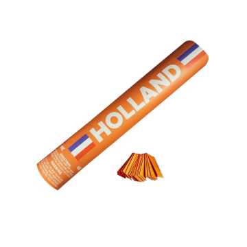 Confetti kanon - 30cm - Oranje / Holland