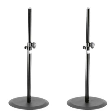 2x Luxe Speakerstatief met baseplate 1,10-1,81m