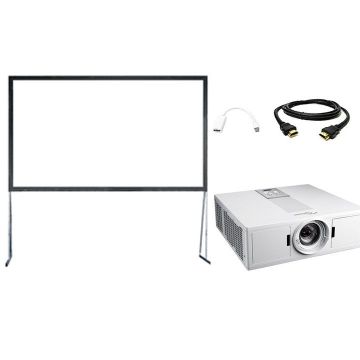 Beamer 3200 Lumen met projectiescherm 230 x 120cm
