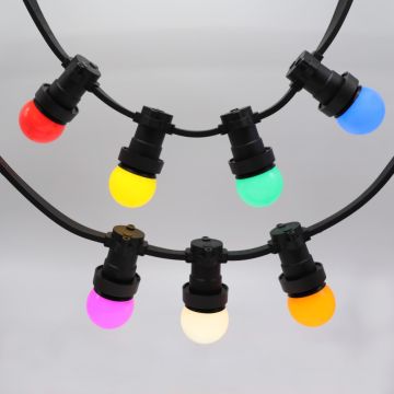 Prikkabel Gekleurd - verschillende kleuren - 20 meter - koppelbaar