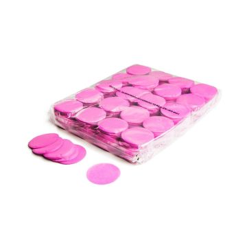 CON02PK – Confetti rondjes roze papier 1kg