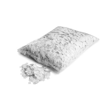 CON30WH – Confetti sneeuw grote sneeuwvlokken wit 10x10mm papier 1kg