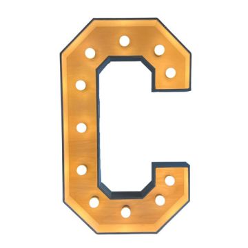 Verlichte letter – C