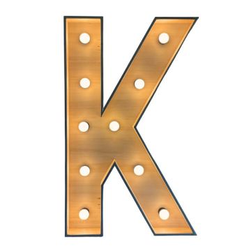 Verlichte letter – K
