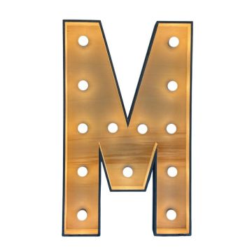 Verlichte letter – M