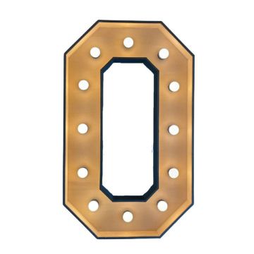 Verlichte letter – O