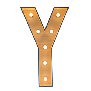 Verlichte letter – Y